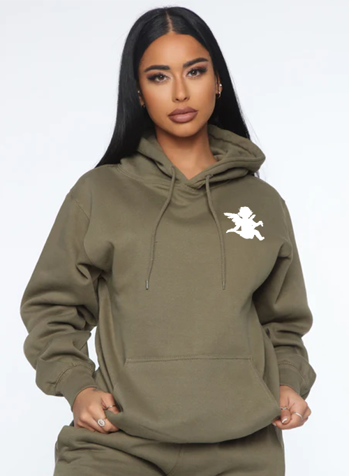 Bandits Angel Hoodie - Military Green