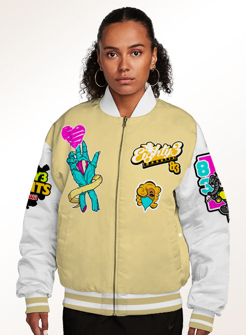 Cookies N Cream Women Bomber Jacket