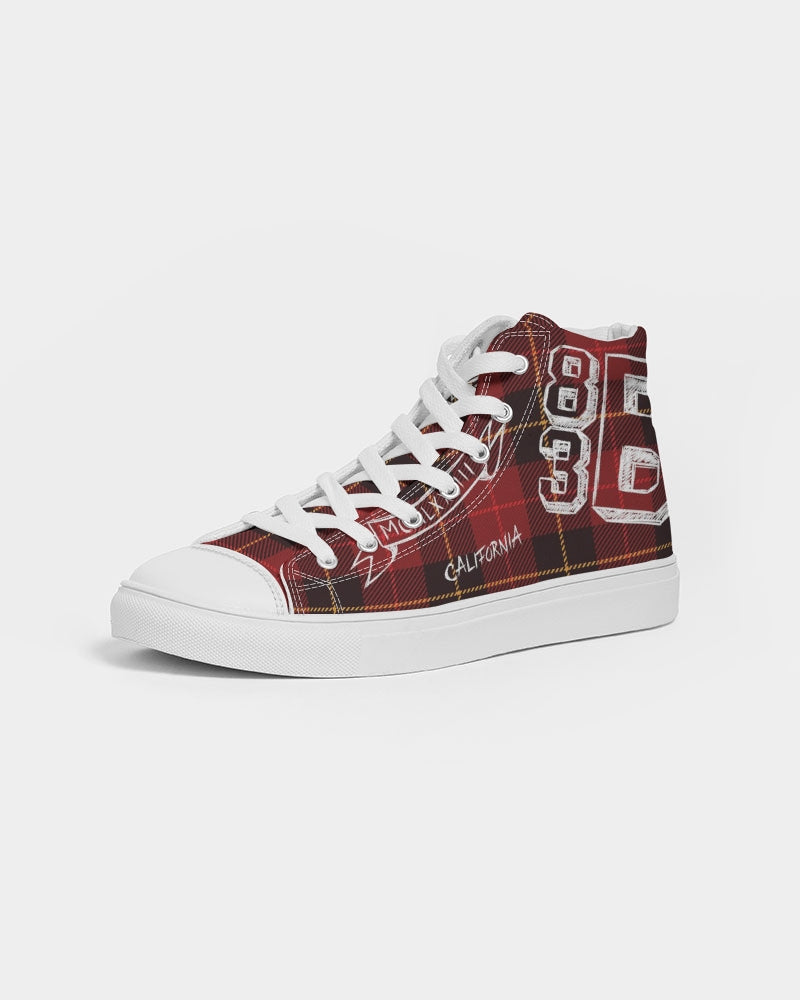 Plaided Up Canvas High Top Sneaker