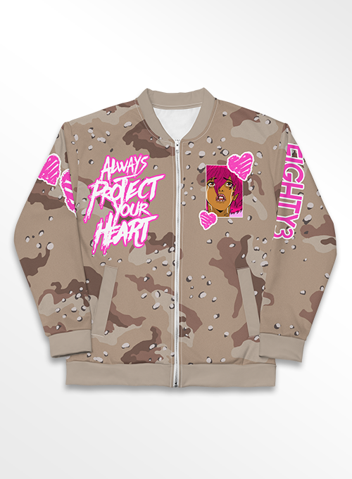 Protect Your Heart Women Bomber Jacket