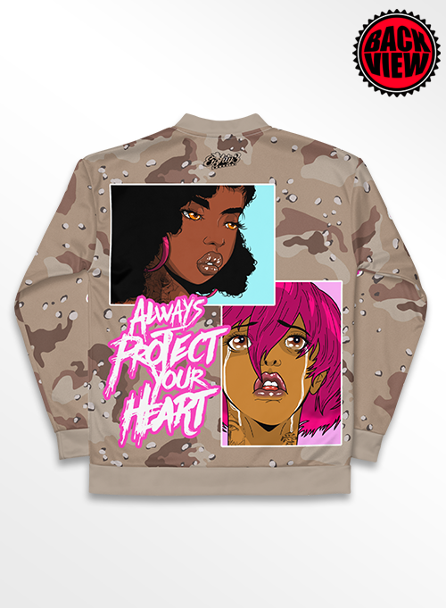 Protect Your Heart Women Bomber Jacket